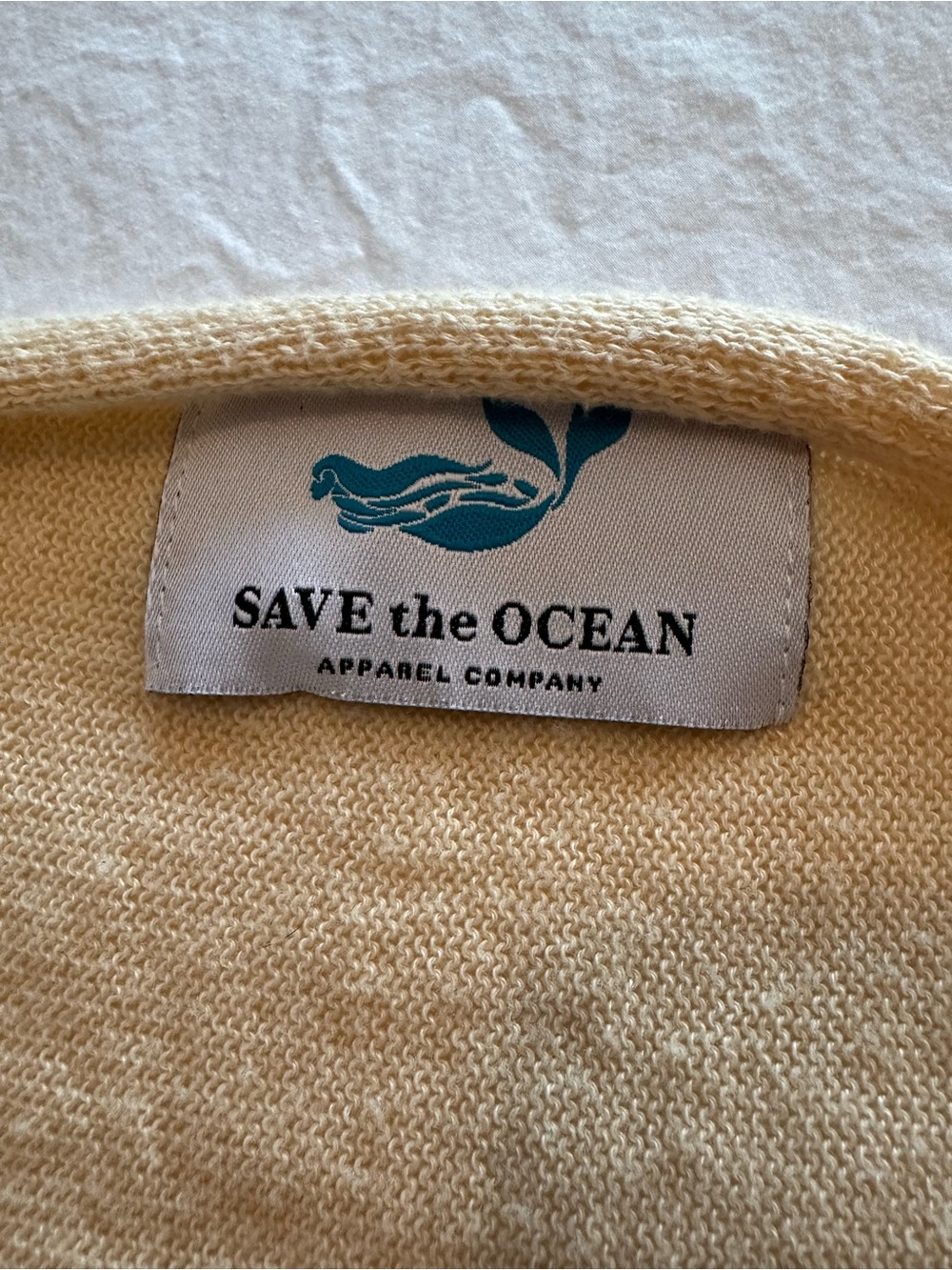 Save the Ocean cream knit wrap/shrug, one size fits all - Picture 7 of 11